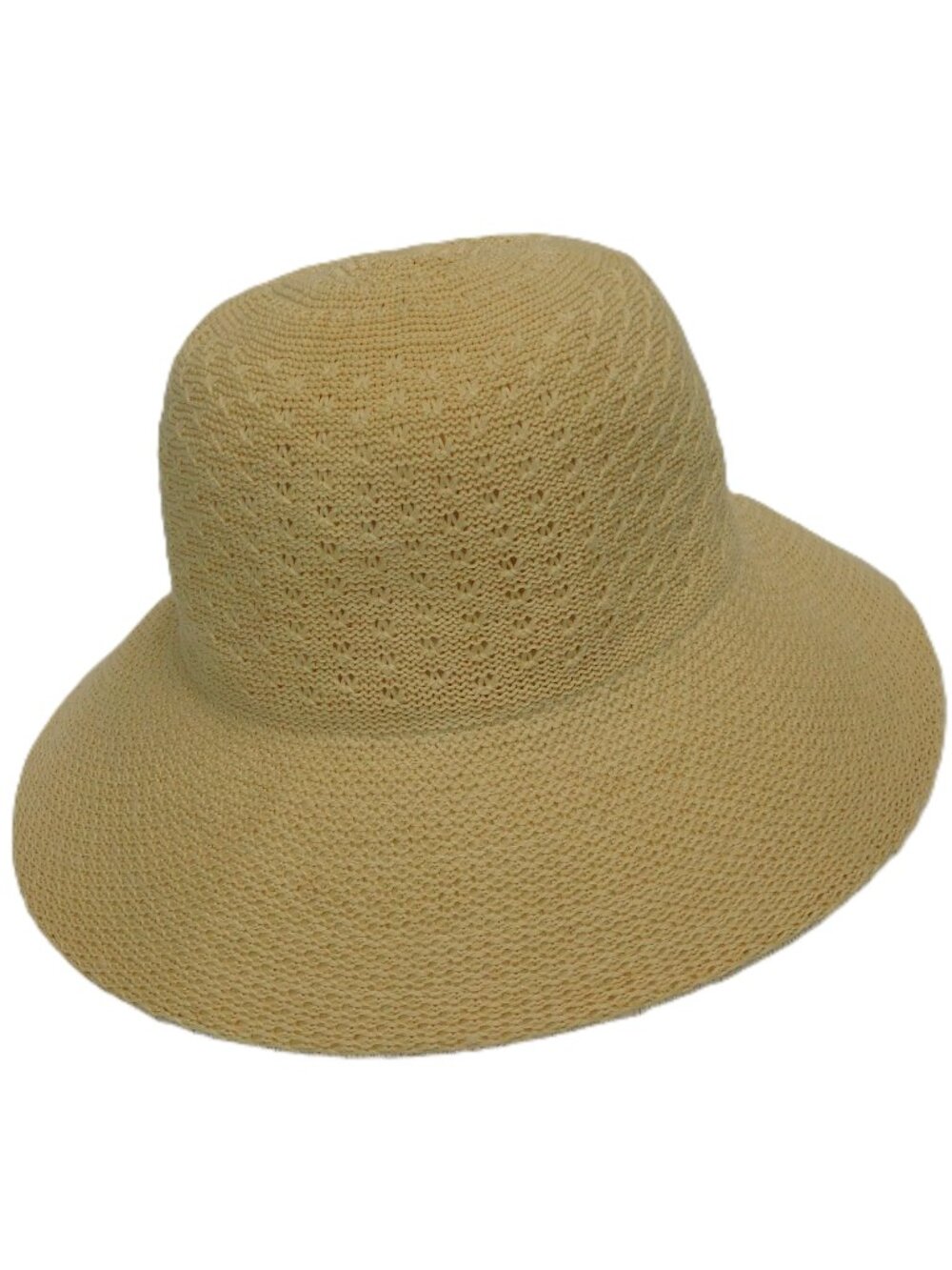 Coolibar Crochet Marina Sun Hat in Natural | UPF50+ | Beach Pool Vacation | EUC
